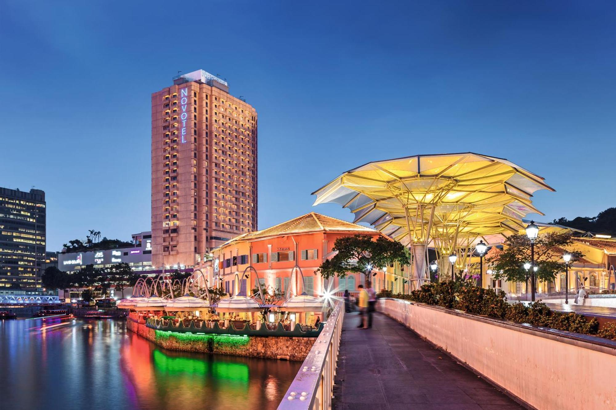 Novotel Clarke Quay Szingapúr Kültér fotó
